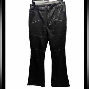 Nasty Gal Faux Leather Biker Trousers US 10